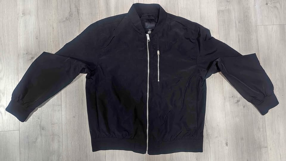 H&M Black Bomber Jacket Size L