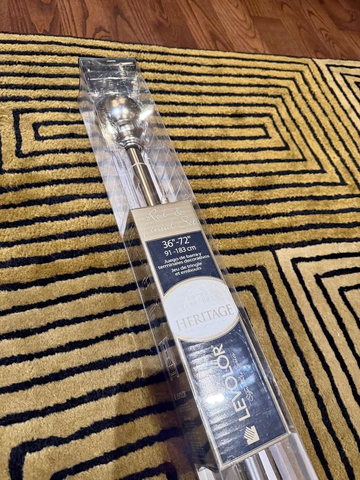 Curtain Rod Set - Satin Nickel (SN) finish - NEW
