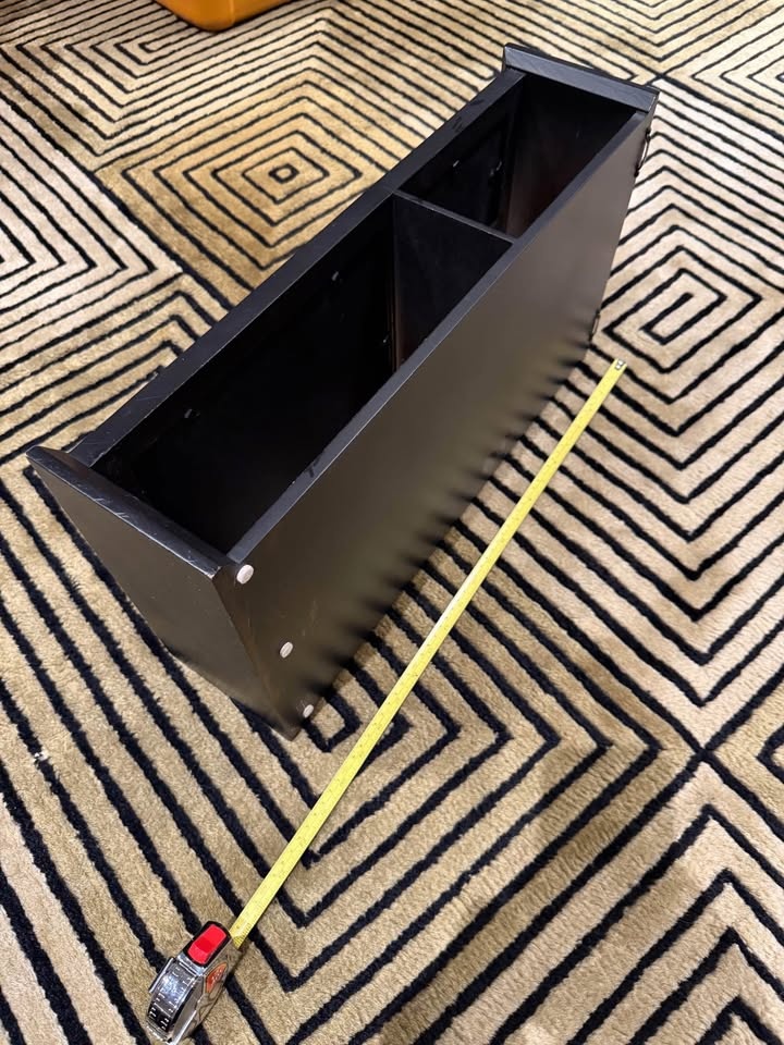 Black wall organizer with photo frames - photo 4