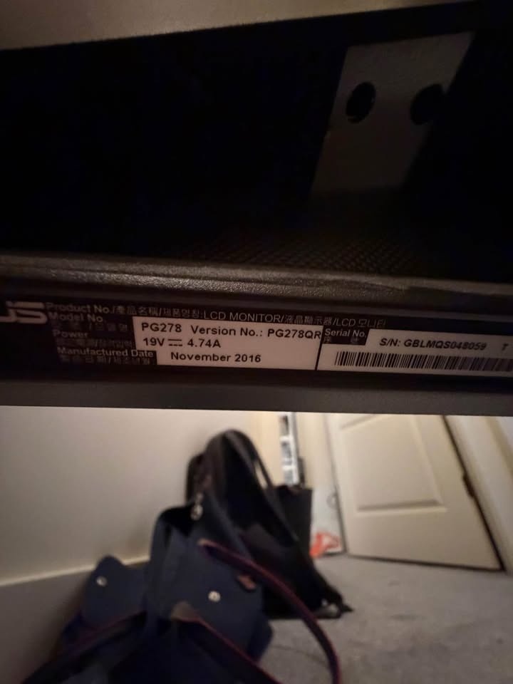 2k 1440p Asus rog gaming monitor 27inch - photo 3