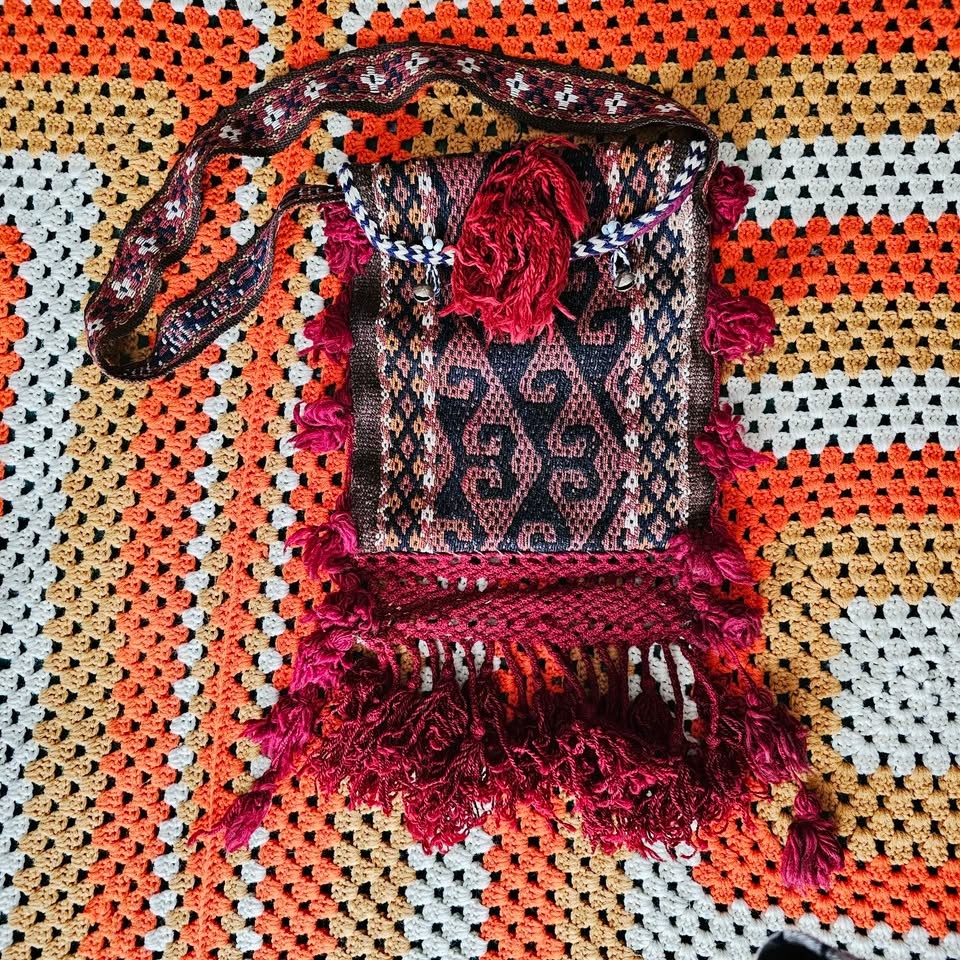 70s Andean Crossbody Woven Tapestry Bag - photo 2