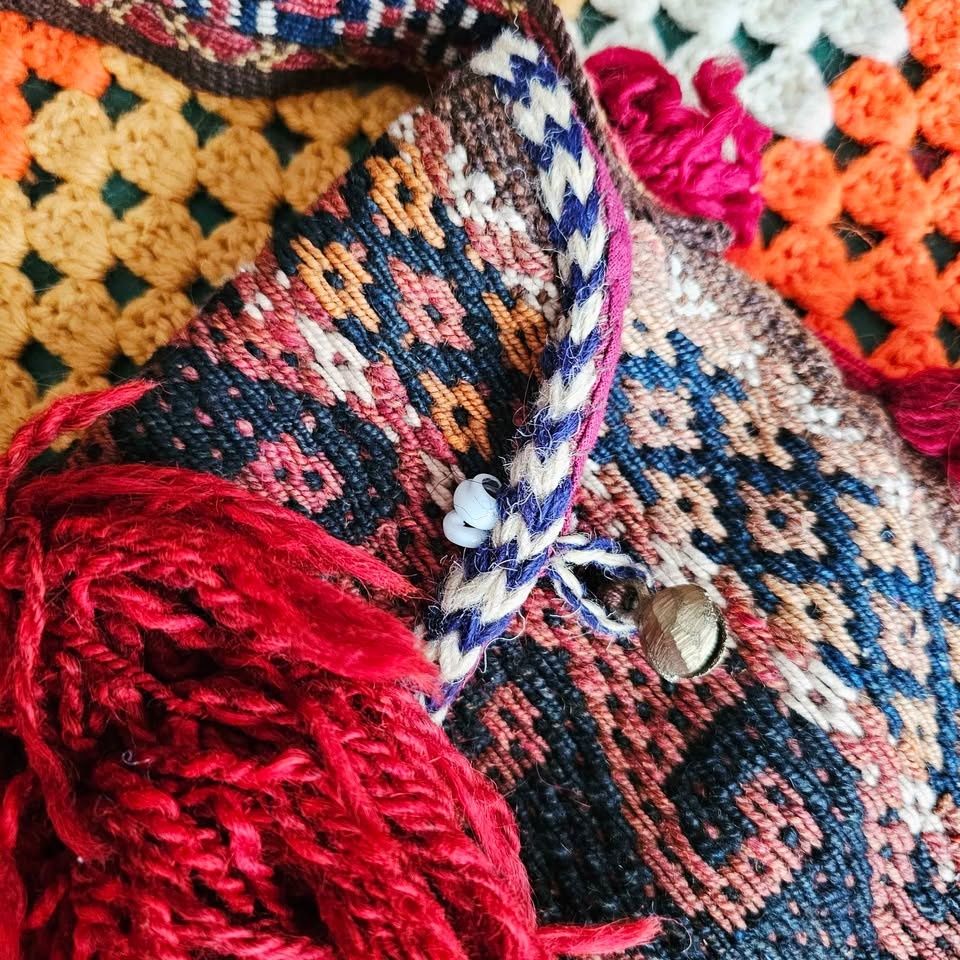 70s Andean Crossbody Woven Tapestry Bag - photo 4