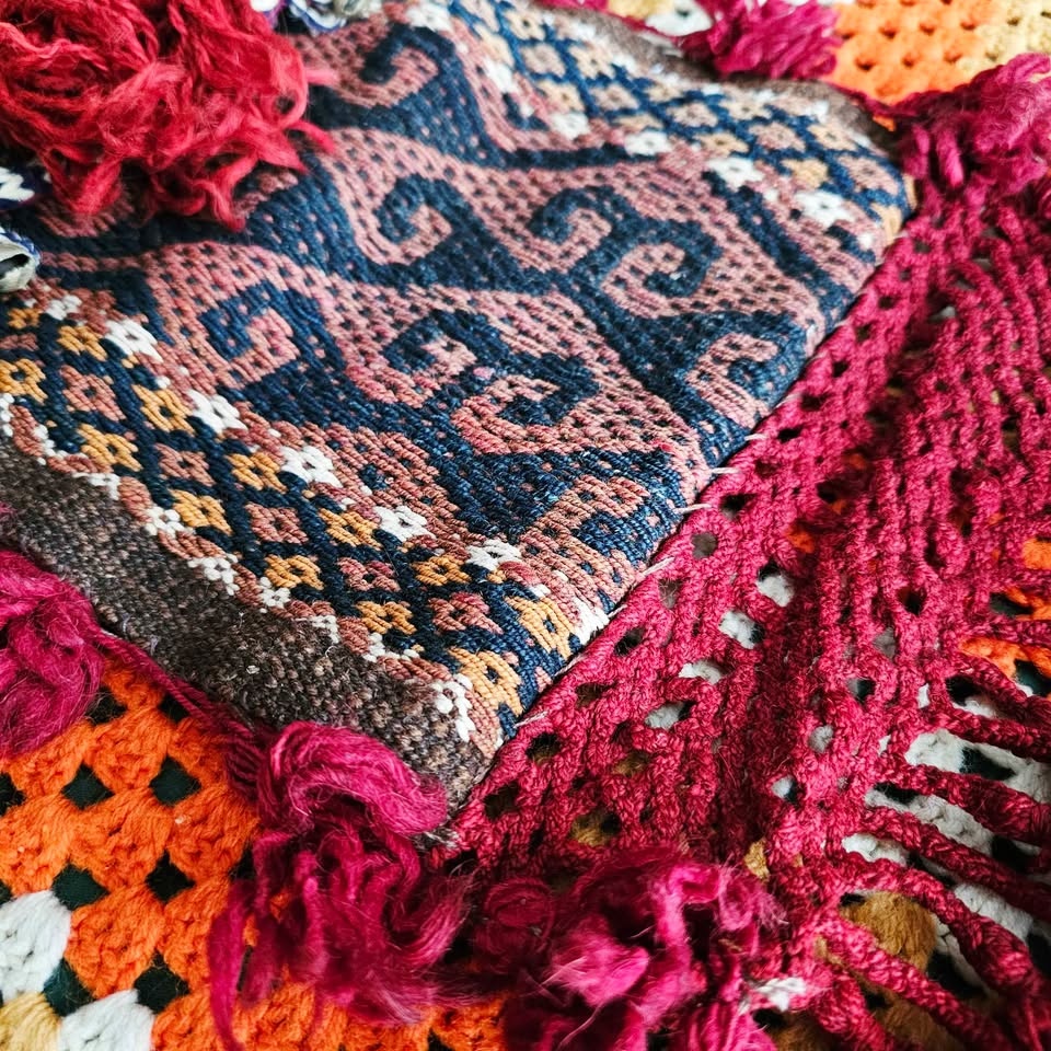 70s Andean Crossbody Woven Tapestry Bag - photo 5