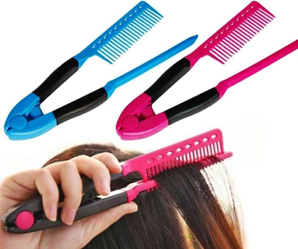 Keratin straighting comb
