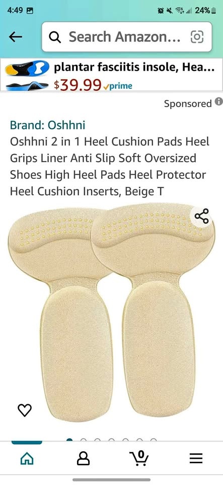 Heel cushion pads 2 pc