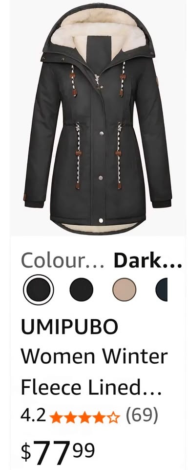 Winter women fleece lined jacket - photo 5