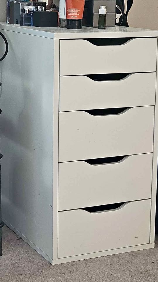 ALEX drawer unit, white, 36x70 cm (141/8x271/2") - $60