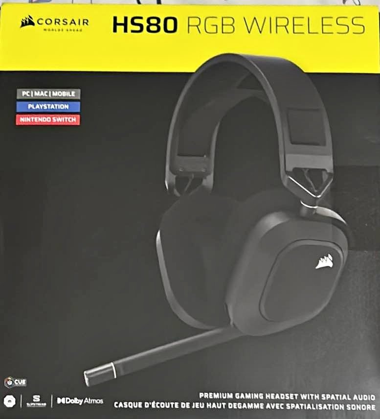 Corsair HS80 RGB wireless🥕