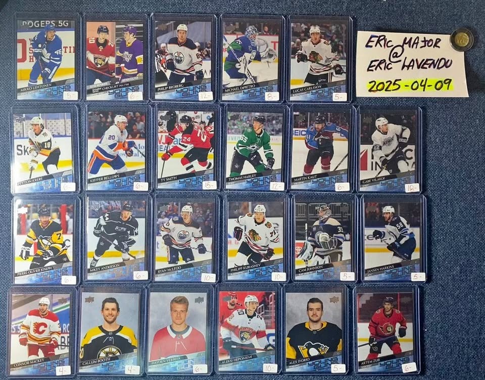 50$ 23 X 2020-2021 Young Guns Raw Cards
