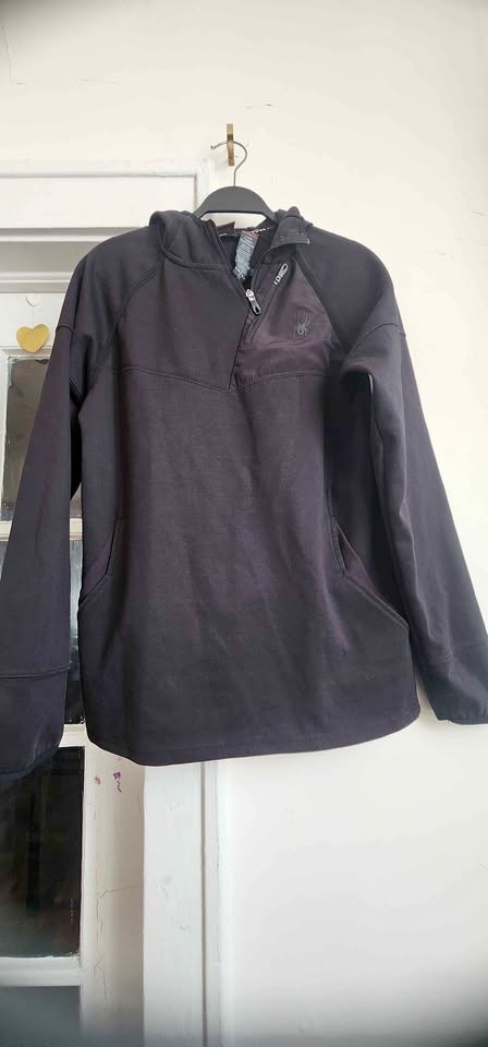 Men's Spider Proweb 1/4 zip hooded sweatshirt