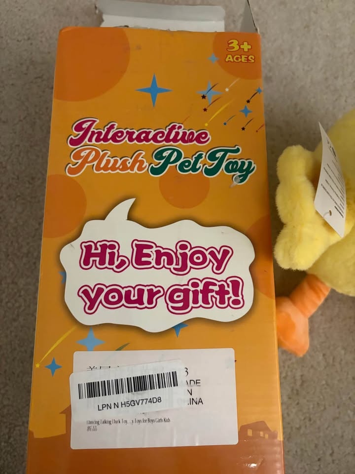 Interactive plush duck toy - photo 4