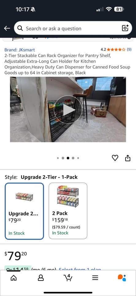 2-Tier Stackable Can Rack Organizer - photo 3