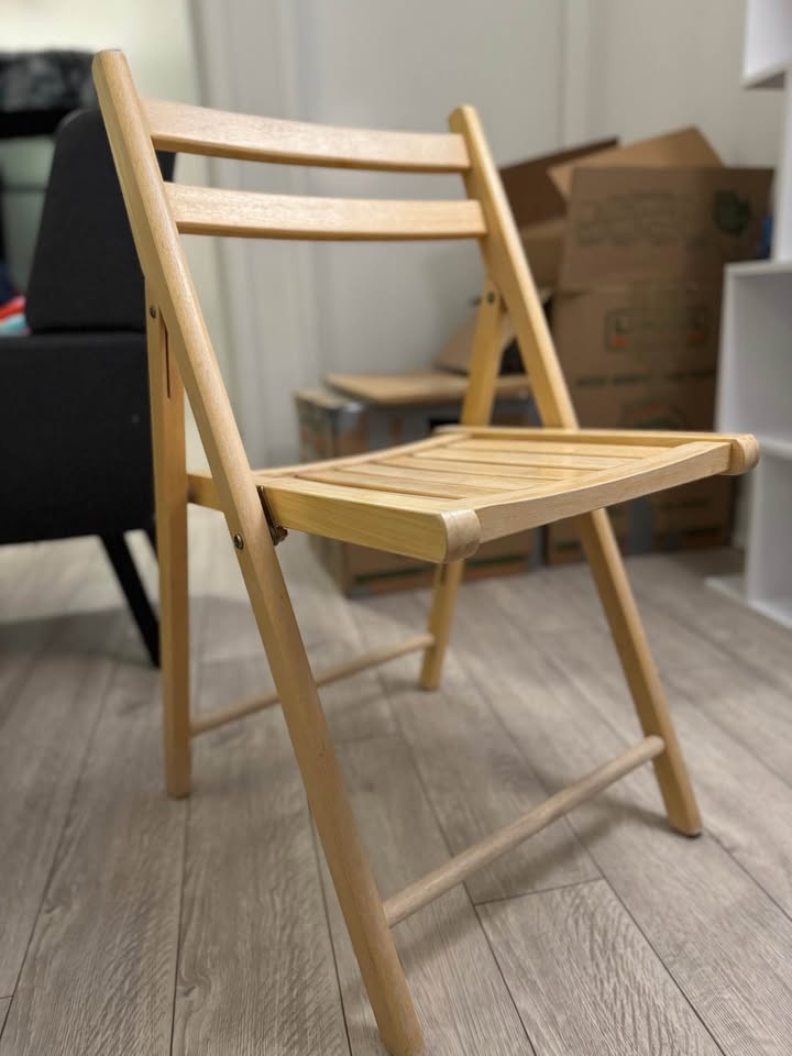Set of 4 Folding Dining Chairs - photo 2