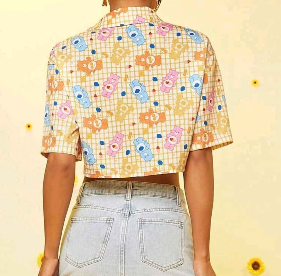Cute Care Bears Crop Top Shirt * Nostalgia * Summer * NEW - photo 2
