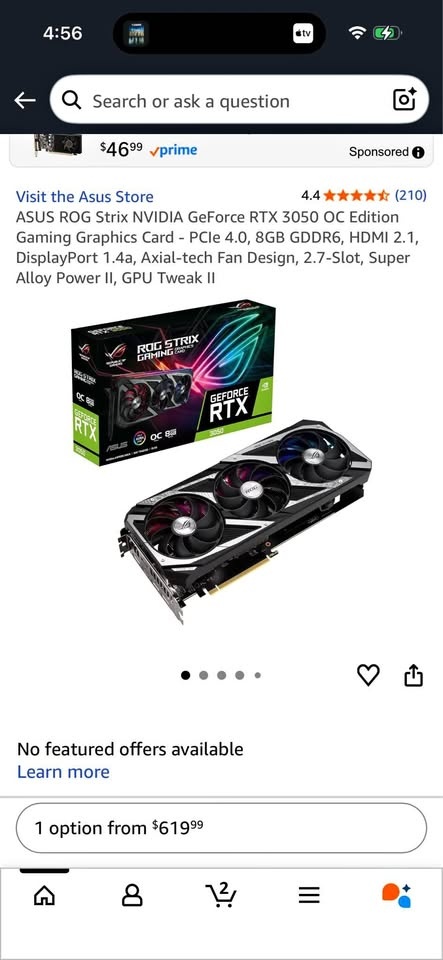 Asus RTX 3050 8GB