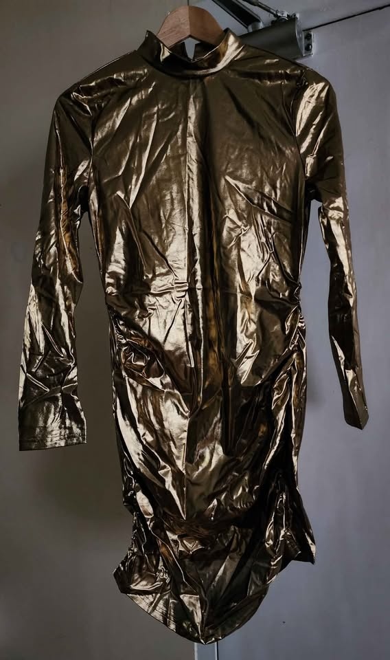 Beautiful Metallic Gold Bodycon Dress * Party * Clubbing * NEW - photo 3