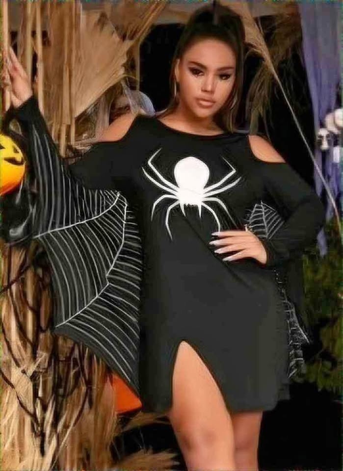 Cute Spider Web * Halloween Costume Dress * Goth * Party * NEW