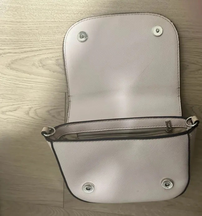 Guess Saffiano Faux-Leather Crossbody Bag - Soft Pink - photo 3