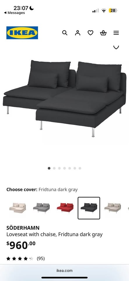 IKEA SÖDERHAMN Sofa - Dark Gray - photo 3
