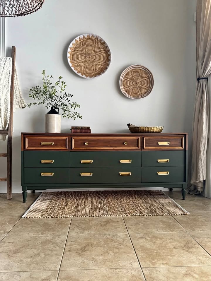 Gorgeous Refinished Mid-Century Modern Dresser