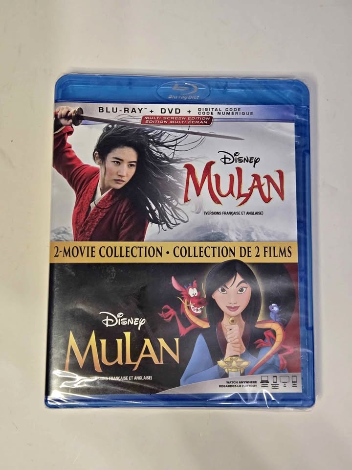 NEW Disney Mulan Blu Ray