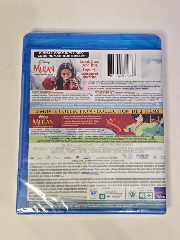 NEW Disney Mulan Blu Ray - photo 2