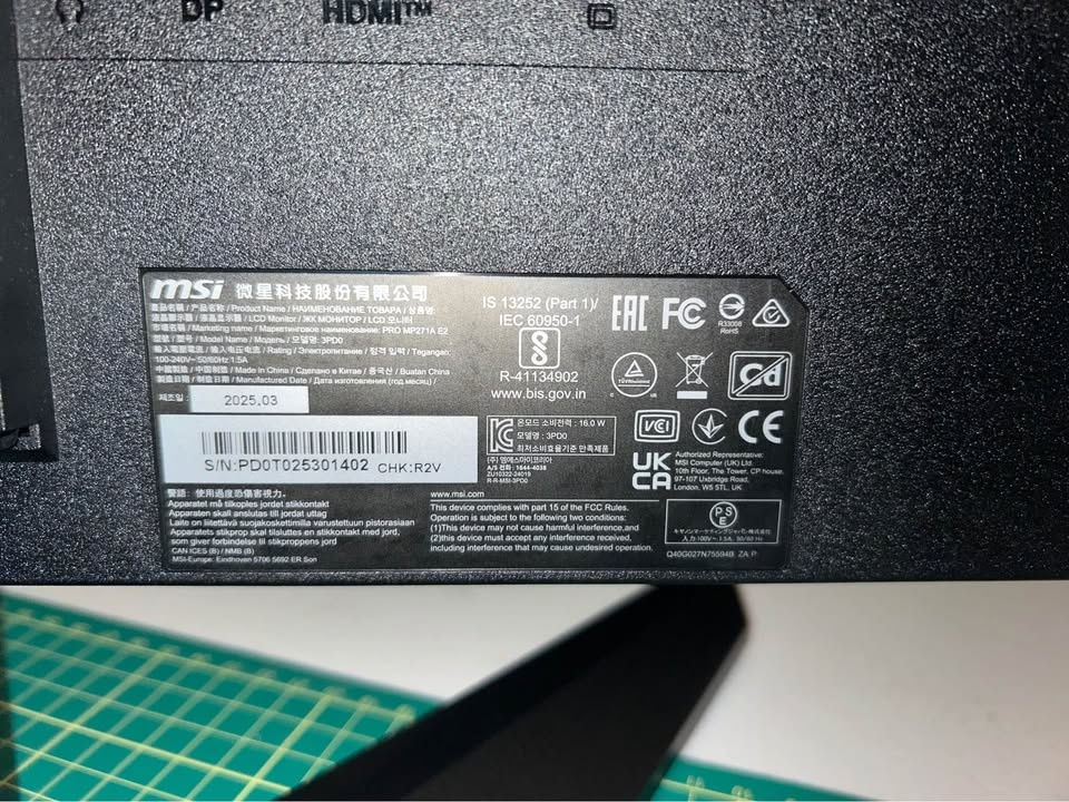 MSI PRO MP271A E2 27-inch IPS 1920x1080 Gaming Monitor - photo 2