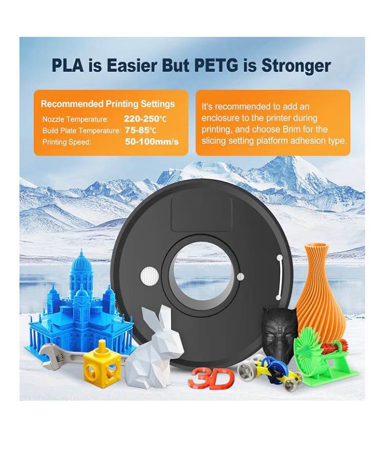 3D Printer Filament Bundle Multicolor, Vacuum Packed, 2kg - photo 4