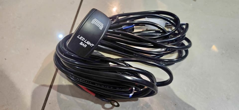 rogidon LED Light Bar Wire Harness Kit 12V 18AWG On Off Switch P