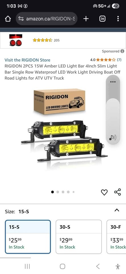 2 pc 15W Led lights with wiring harness kit - photo 2