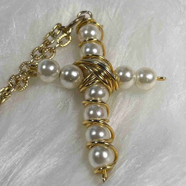 Pearl Cross Necklace