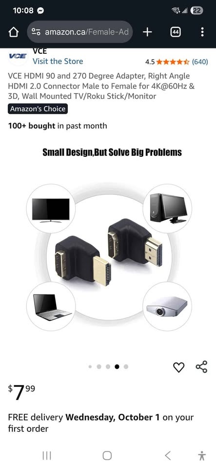 HDMI 90/270 Degree Adapter - photo 4