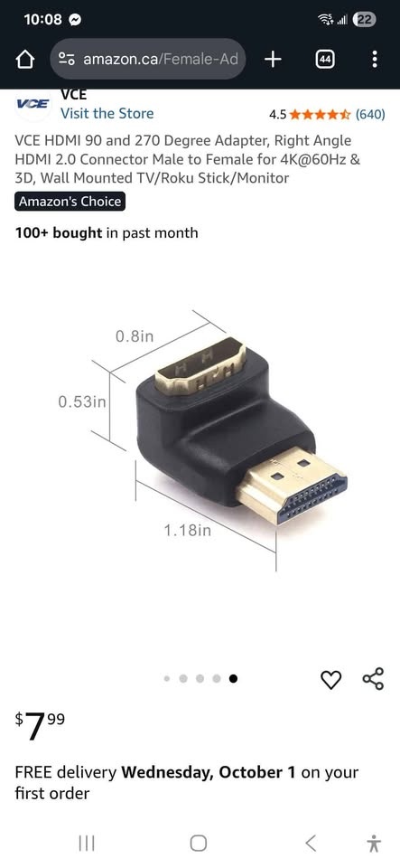 HDMI 90/270 Degree Adapter - photo 5