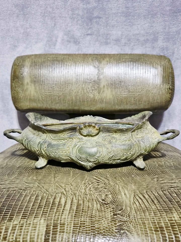 Rare Antique Bronze Rococo Jardiniere Ornate Louis The 14th Plan