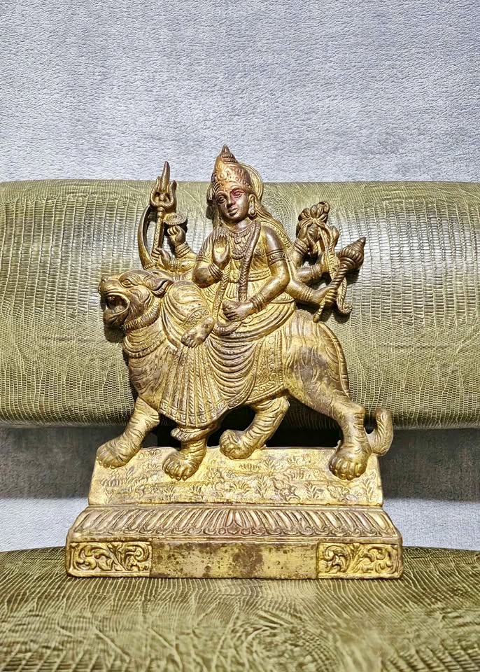 Hindu Goddess Durga Riding A Tiger $100