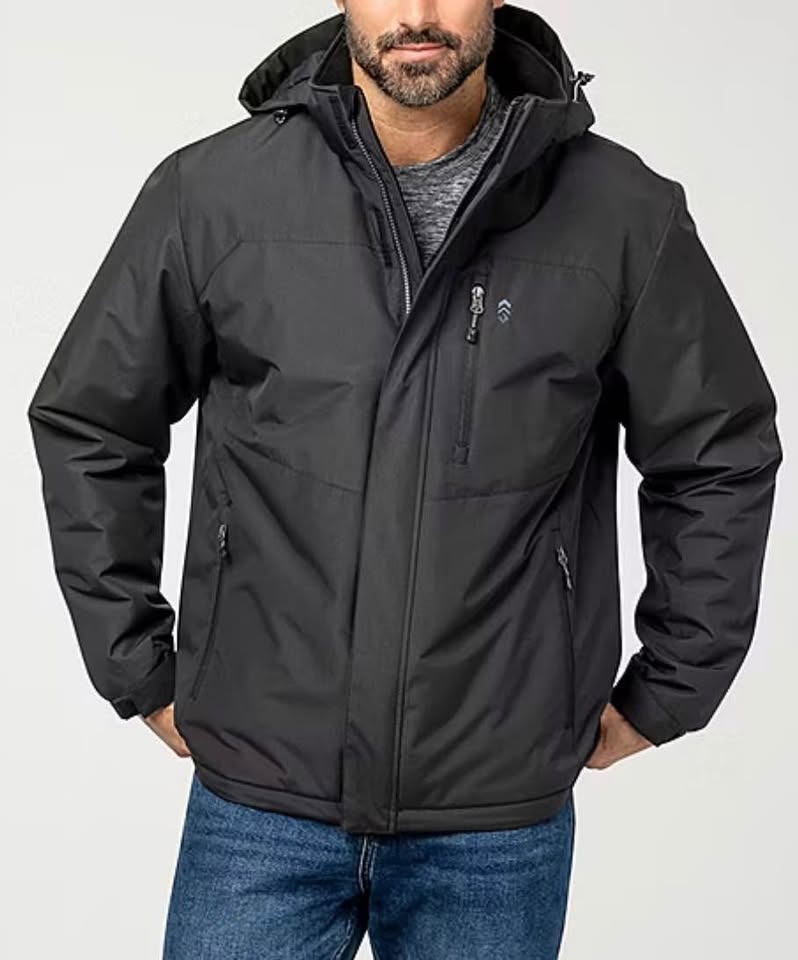 Free Country Mens Lined Water Resistant Midweight Puffer Jacket - photo 2