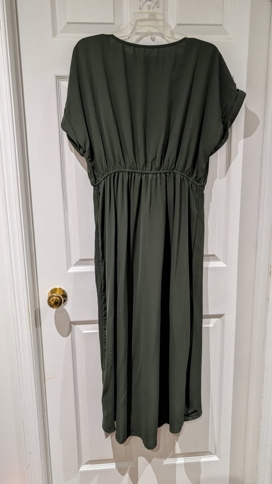 *NEW* CUPSHE Short Sleeve Waist Wrap Midi Dress - photo 5