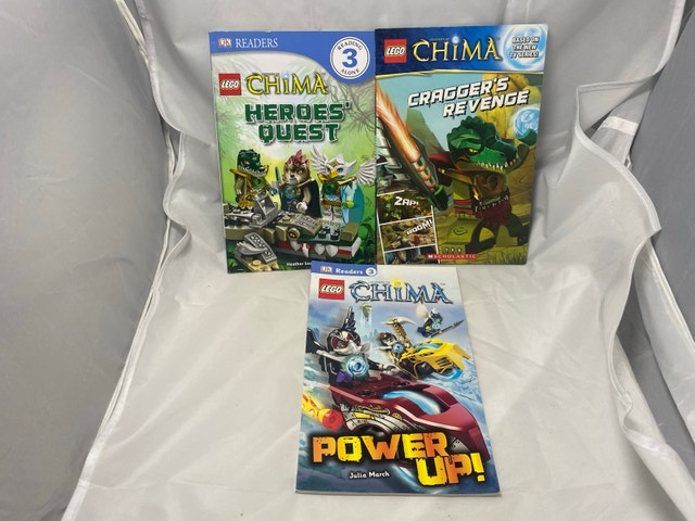 Lot Of 5 Lego Chima Books + Ninjago Book + Scooby Doo Poster - photo 3