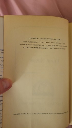 Presidential Mission Upton Sinclair 1st Edition 1947 DJ - photo 4