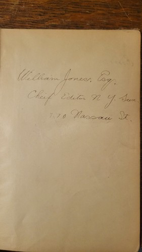 1888 English Grammar Book Signed by NY Sun Editor - photo 2