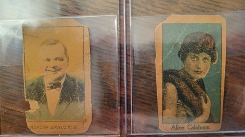 1921-22 W561 Strip Cards Lot (2) - Roscoe Fatty Arbuckle