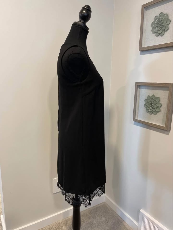 Molly Bracken Little Black Dress with Lace Accents XS - photo 3
