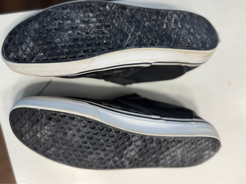 Men’s Sz 12 Vans, black check board slip one - photo 3