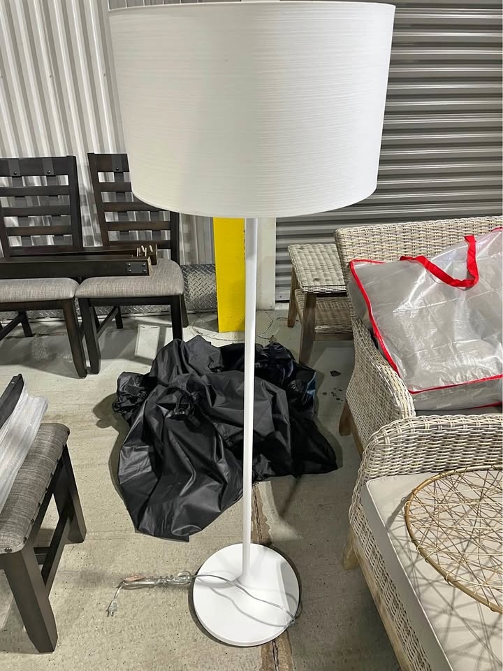 Pottery Barn White Tall Floor Lamp (retails $269)