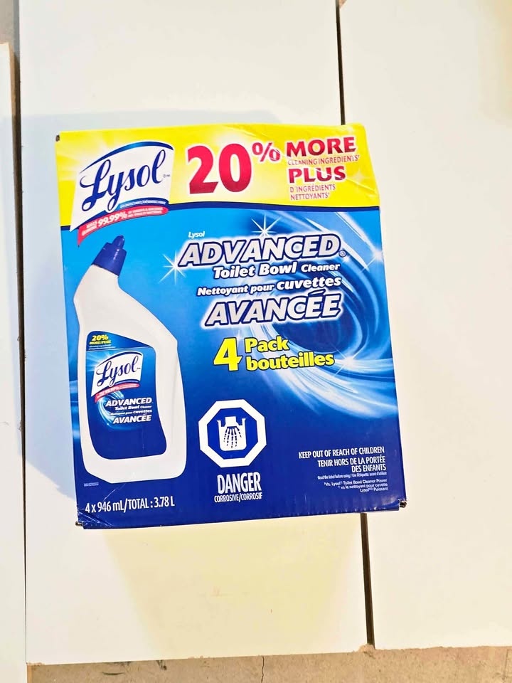 Lysol Advanced Toilet Bowl Cleaner – 4 Pack (New)