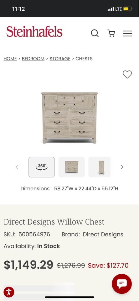 3-Piece Quality Willow Dresser and 2 Nightstands - photo 3