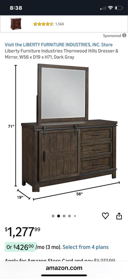 Thornwood Quality Dresser/Sideboard with Sliding Door - photo 2