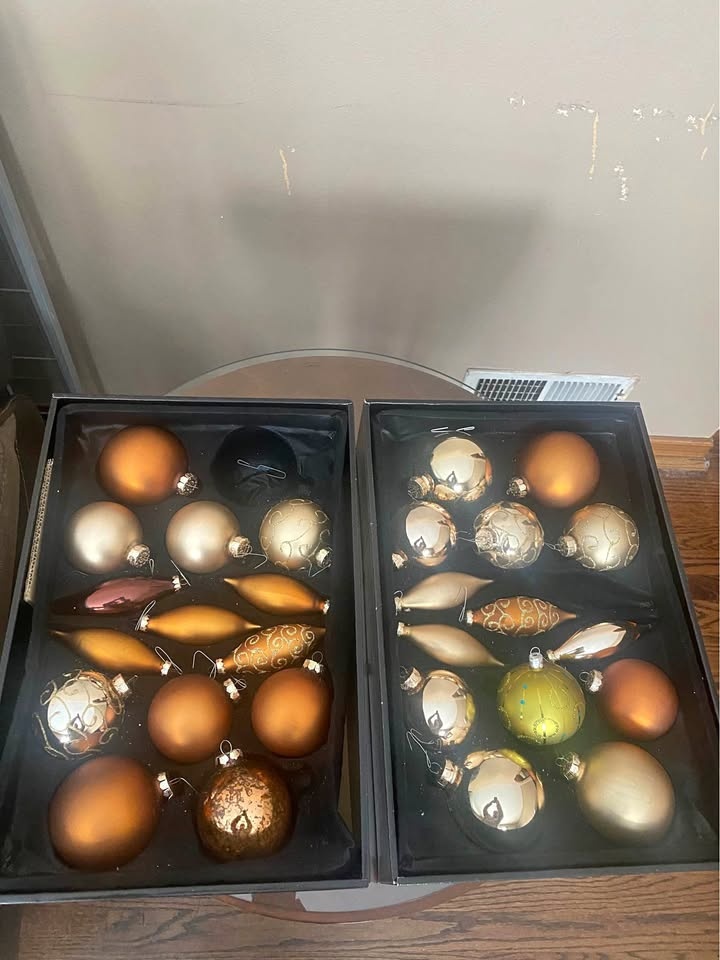 Set of 28 Beautiful Large Ornaments