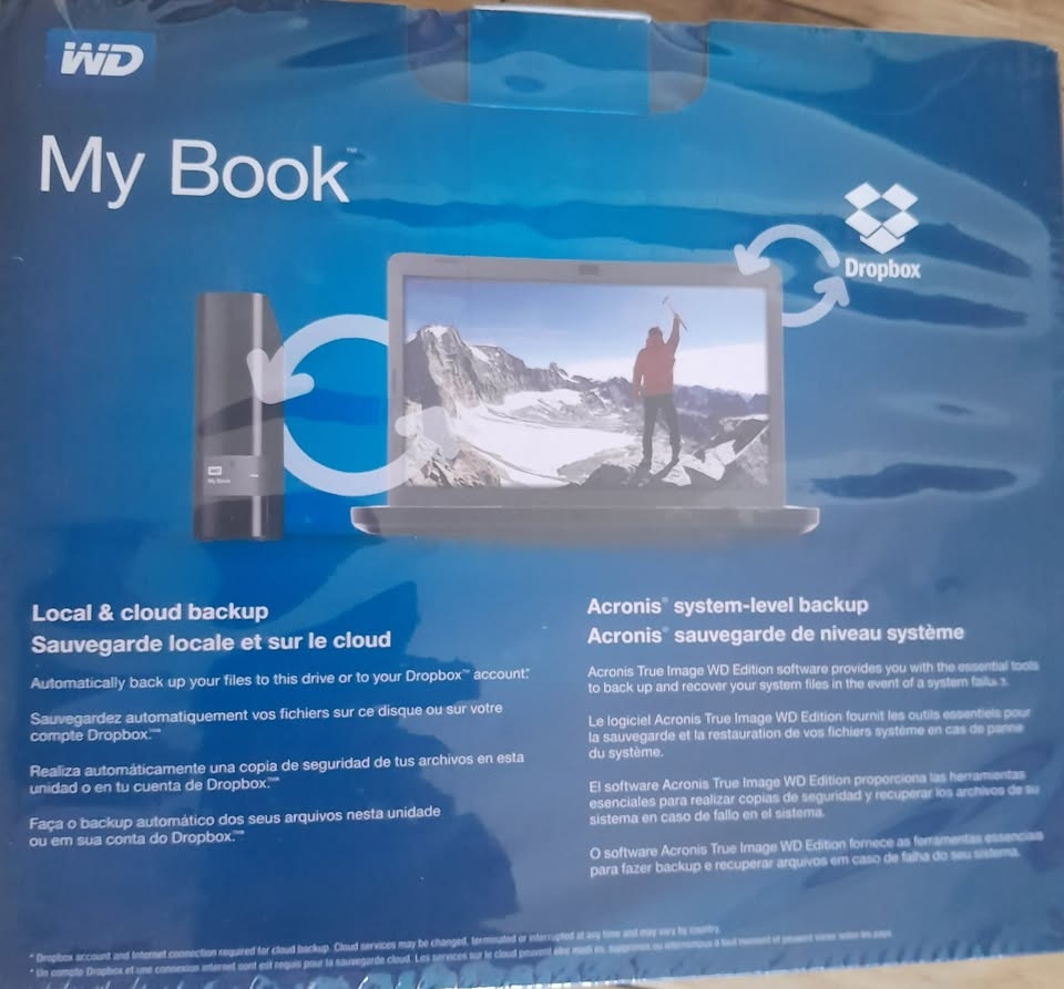 New unused. External hard drive +WD back up - photo 3