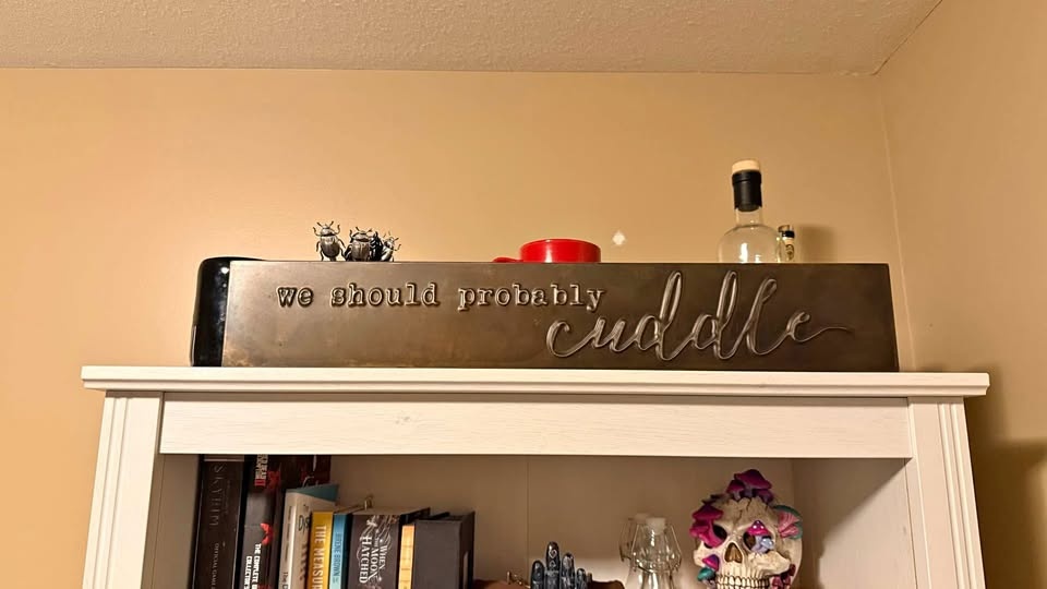 Metal Wall or Shelf Decor